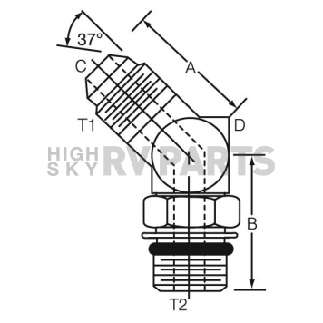 Dayco Products Inc Adapter Fitting 146022-1