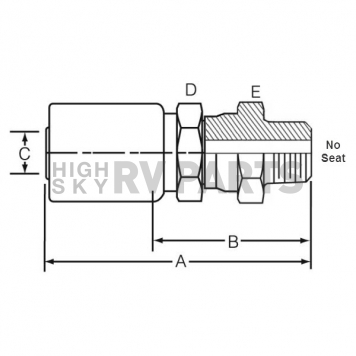 Dayco Products Inc Hose End Fitting 108195-1