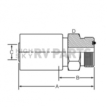 Dayco Products Inc Hose End Fitting 108103-1
