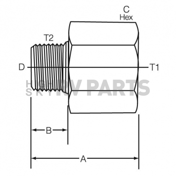 Dayco Products Inc Adapter Fitting 145019A-1