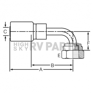 Dayco Products Inc Hose End Fitting 108778-1