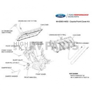 Ford Performance Engine Dress Up Kit - M-6580-M50