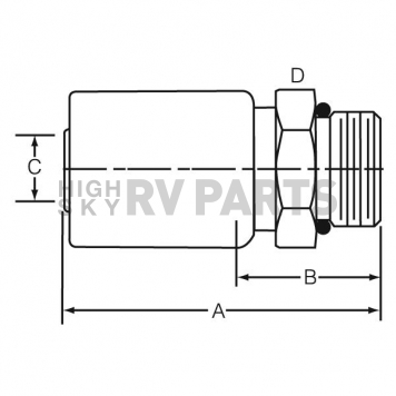 Dayco Products Inc Hose End Fitting 108280-1