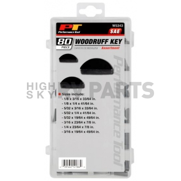 Performance Tool Woodruff Key Assortment W5343-1