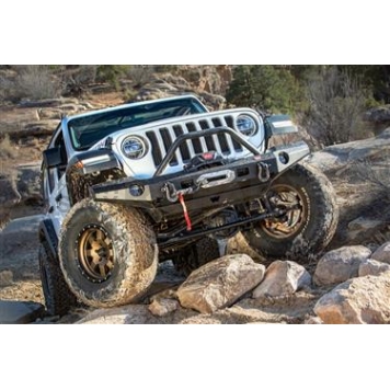 Warn Industries Elite Series Bumper 1-Piece Steel Black - 101337