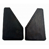 Highland Mud Flap - Black Satin Rubber Set Of 2 - 1058700