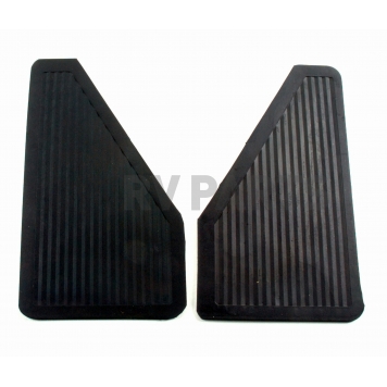 Highland Mud Flap - Black Satin Rubber Set Of 2 - 1058700