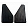 Highland Mud Flap - Black Satin Rubber Set Of 2 - 1058700