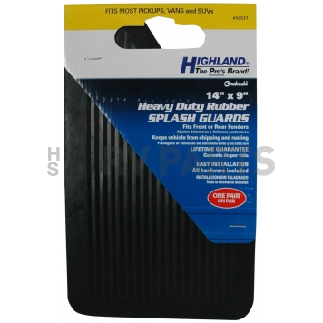 Highland Mud Flap - Black Rubber Set Of 2 - 1057700-1