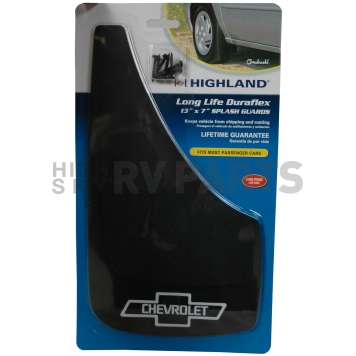 Highland Mud Flap - Black Rubber Set Of 2 - 1009700-1