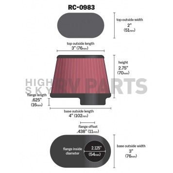 K & N Filters Air Filter - RC-0983-1