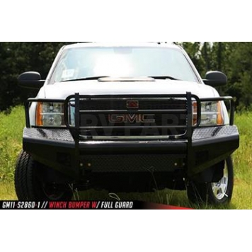 Fab Fours Bumper 1-Piece Design Steel Black - GM11-S2860-1