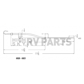 Mr. Gasket Oil Dipstick - 6921-1