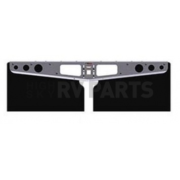 ACCESS Covers Mud Flap - Flat Black Smooth Milled Set Of 2 - A10000111