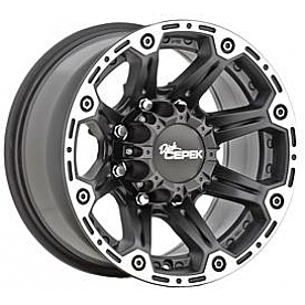 Cepek Wheel Torque - 16 x 8 Black With Natural Lip - 90000000060