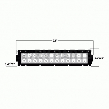 Metra Electronics Light Bar LED 32 Inch Straight - DL-DR32-3