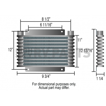 Derale Fluid Cooler 13615-1