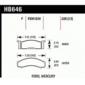 Hawk Performance Brake Pad - HB646F.526