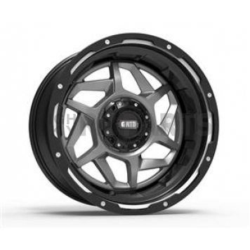 Grid Wheel GD14 - 22 x 12 Anthracite With Black Lip - GD1422120880A424