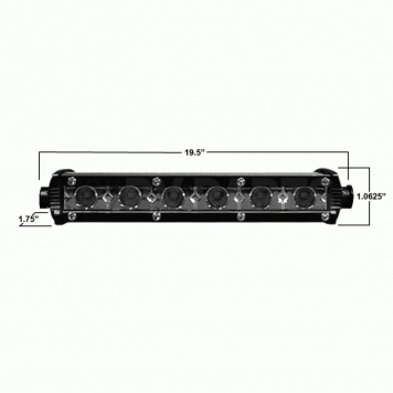 Metra Electronics Light Bar LED 19-1/2 Inch Straight - DL-US195-4