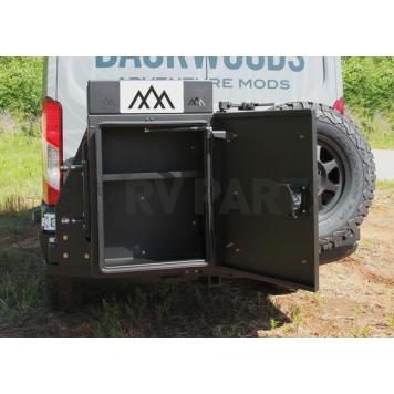 Backwoods Adventure Mods Cargo Box Carrier Aluminum Black Bumper Location - 50003010-3