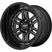 Moto Metal Wheel MO800 - 20 x 10 Black With Natural Accents - MO80021050
