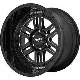 Moto Metal Wheel MO800 - 20 x 10 Black With Natural Accents - MO80021050