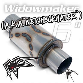 Black Widow Exhaust Widowmaker Muffler - BW0012-25