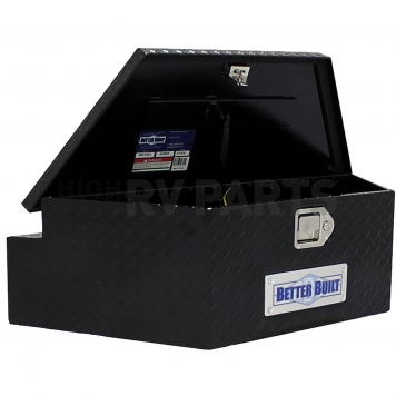 Better Built Company Tool Box - Trailer Tongue Box Aluminum Black Gloss Wide - 66212321-1