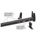 Black Horse Offroad Ladder Rack - 150 Pound Capacity Aluminum - TRNRG01