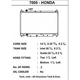 CSF Radiator 7009