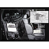 Quarantine Restraints Interior Cargo Net - Rear Seat Of Vehicles 60 Inch Polyester Webbing - QABIRN