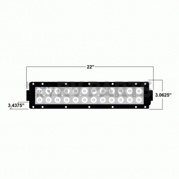Metra Electronics Light Bar LED 22 Inch Straight - DL-DR22-3