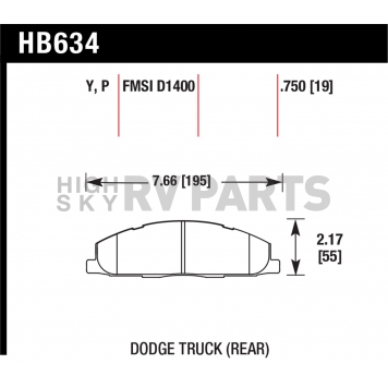 Hawk Performance Brake Pad - HB634P.750-1
