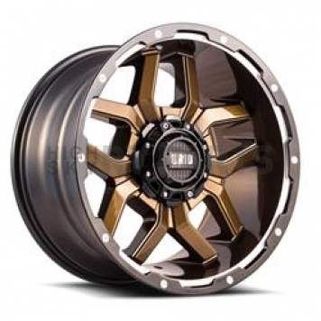 Grid Wheel GD07 - 17 x 9 Bronze With Black Lip - GD0717090655R1506
