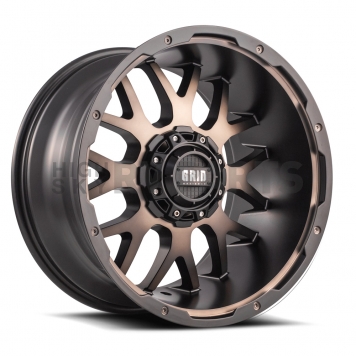 Grid Wheel GD02 - 20 x 10 Black With Bronze Dark Tint - GD0220100880D224