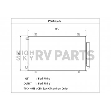 CSF Air Conditioner Condenser 10903-1