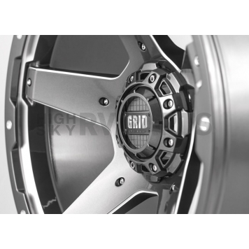 Grid Wheel GD04 - 20 x 9 Graphite With Natural Accents - GD0420090655G1810-3