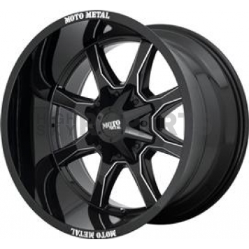 Moto Metal Wheel MO970 - 17 x 8 Black With Natural Accents - 70780543A4