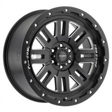 Pro Comp Wheels Cognito Series - 17 x 9 Black With Natural Accents - 5161-7983