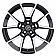 Ultra Wheel 462 Matrix - 20 x 8.5 Black With Natural Face - 462-2844U+35