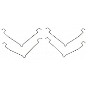 Raybestos Brakes Disc Brake Pad Drag Reduction Clip - H6020