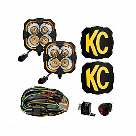 KC Hilites Driving/ Fog Light - LED Rectangular Set Of 2 - 286