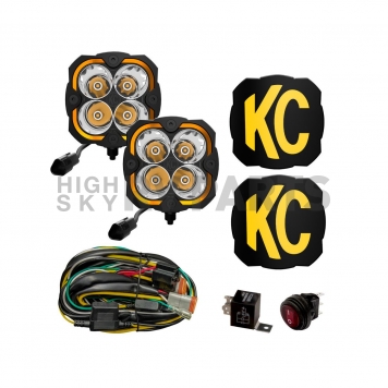 KC Hilites Driving/ Fog Light - LED Rectangular Set Of 2 - 286