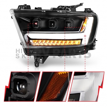 ANZO USA Headlight Assembly Single - 111494L-3