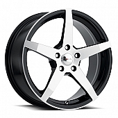 Ultra Wheel F-55 455 - 18 x 8 Black With Diamond Cut Face - 455-8812U+35