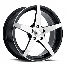 Ultra Wheel F-55 455 - 18 x 8 Black With Diamond Cut Face - 455-8812U+35