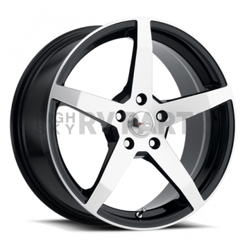Ultra Wheel F-55 455 - 18 x 8 Black With Diamond Cut Face - 455-8812U+35