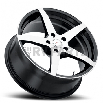 Ultra Wheel F-55 455 - 18 x 8 Black With Diamond Cut Face - 455-8812U+35-1
