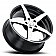 Ultra Wheel F-55 455 - 18 x 8 Black With Diamond Cut Face - 455-8812U+35